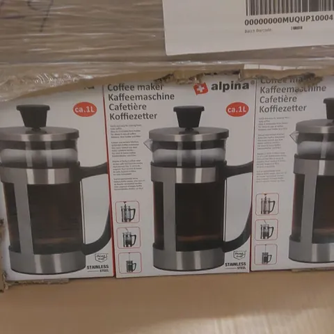 PALLET TO CONTAINING A VERY LARGE QUANTITY OF CAFETIERE COFFEE MAKERS