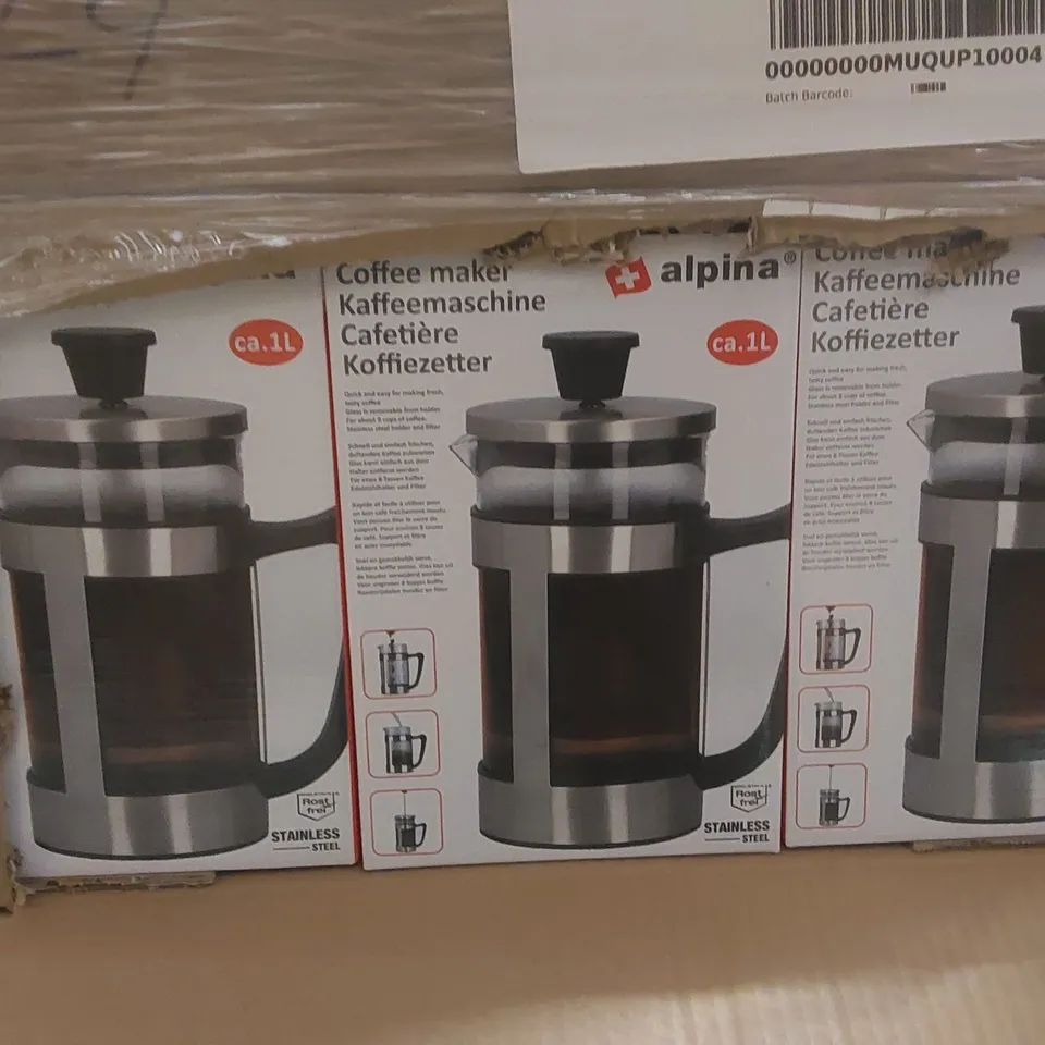 PALLET TO CONTAINING A VERY LARGE QUANTITY OF CAFETIERE COFFEE MAKERS