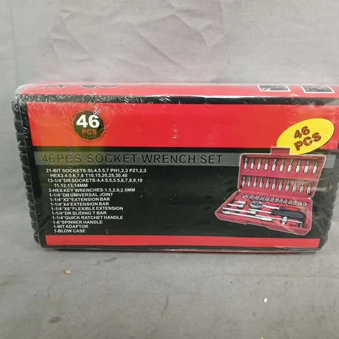 10 46-PIECE SOCKET WRENCH SETS – RED & BLACK BOX
