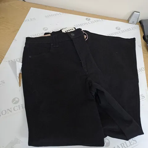 BODEN BLACK WIDE LEG DENIM JEANS SIZE 30/32