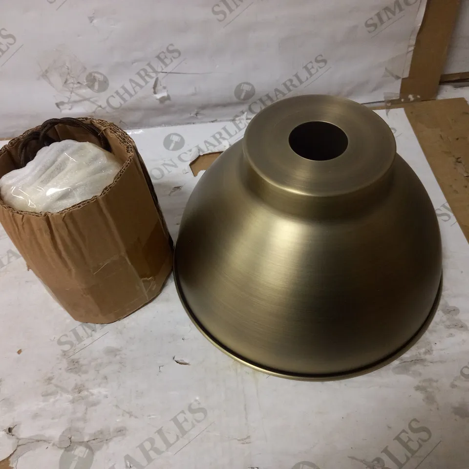 JOHN LEWIS BALDWIN PENDANT CEILING LIGHT, ANTIQUE BRASS