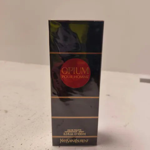 BOXED AND SEALED YVES SAINT LAURENT "OPIUM" POUR HOMME EAU DE TOILETTE, 100ML 