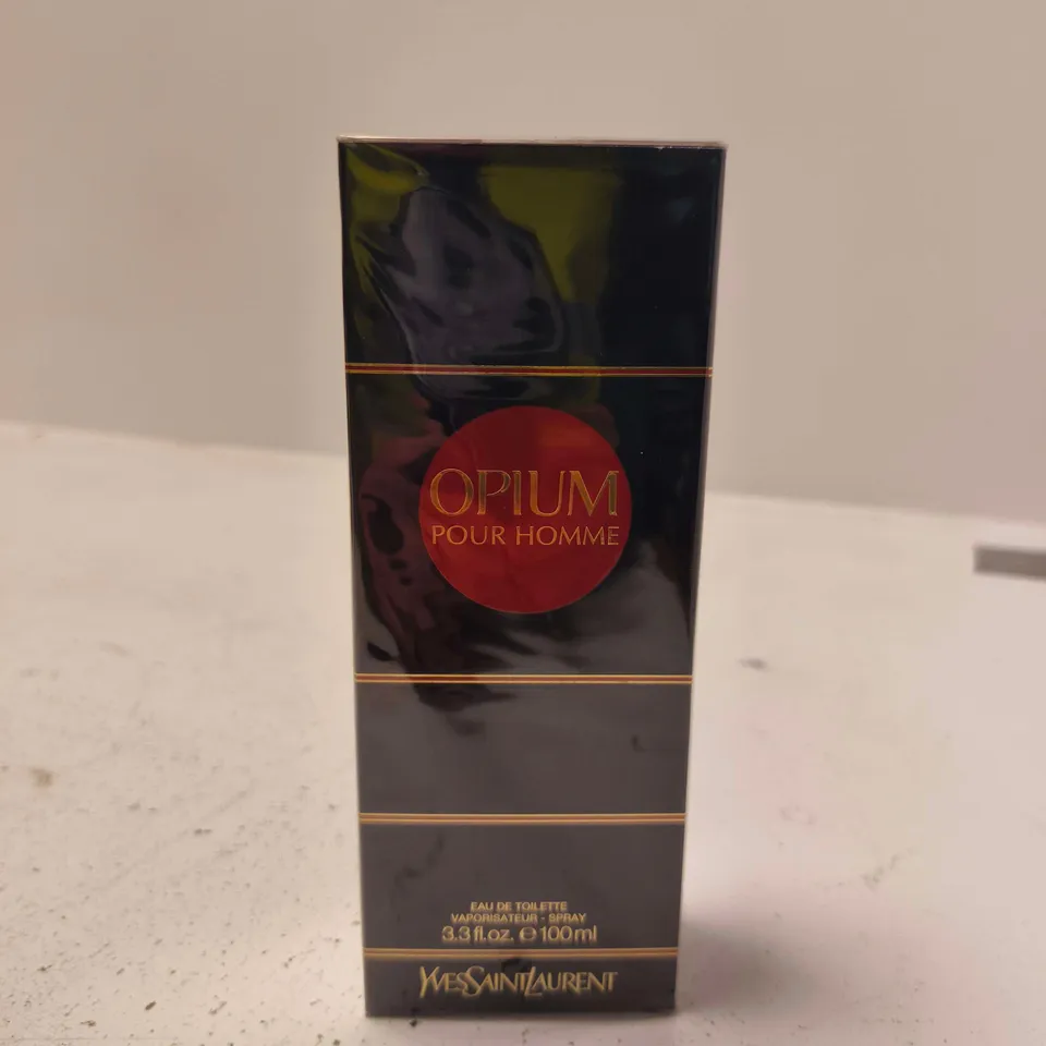 BOXED AND SEALED YVES SAINT LAURENT "OPIUM" POUR HOMME EAU DE TOILETTE, 100ML