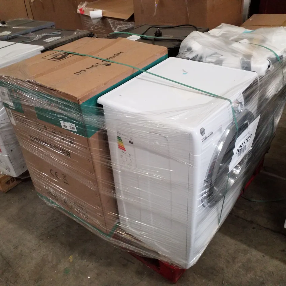 PALLET OF APPROXIMATELY 4 UNPROCESSED RAW RETURN WHITE GOODS TO INCLUDE