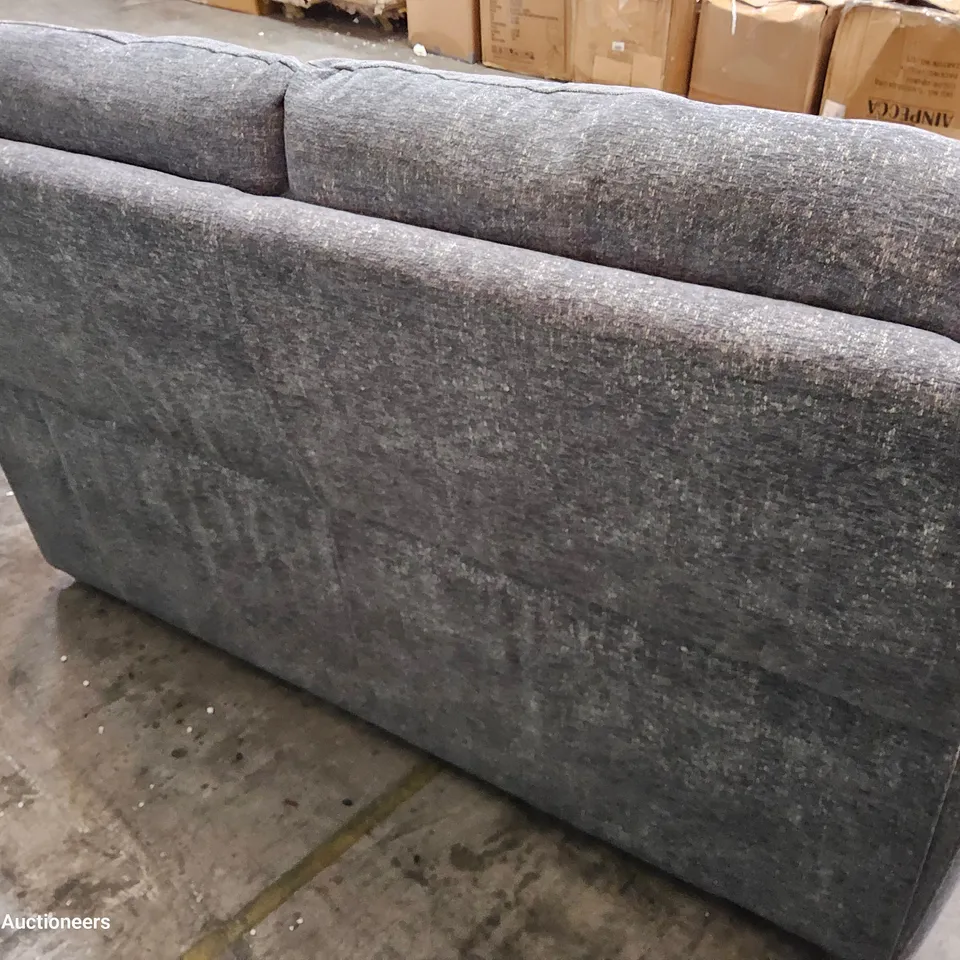 QUALITY ITALIAN DESIGNER ERIBA TWO SEATER SOFA/LOVESEAT GREY FABRIC