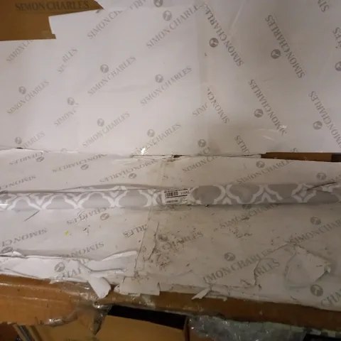 TRELLIS PRINTED BLACKOUT ROLLER BLIND 120X140 - COLLECTION ONLY