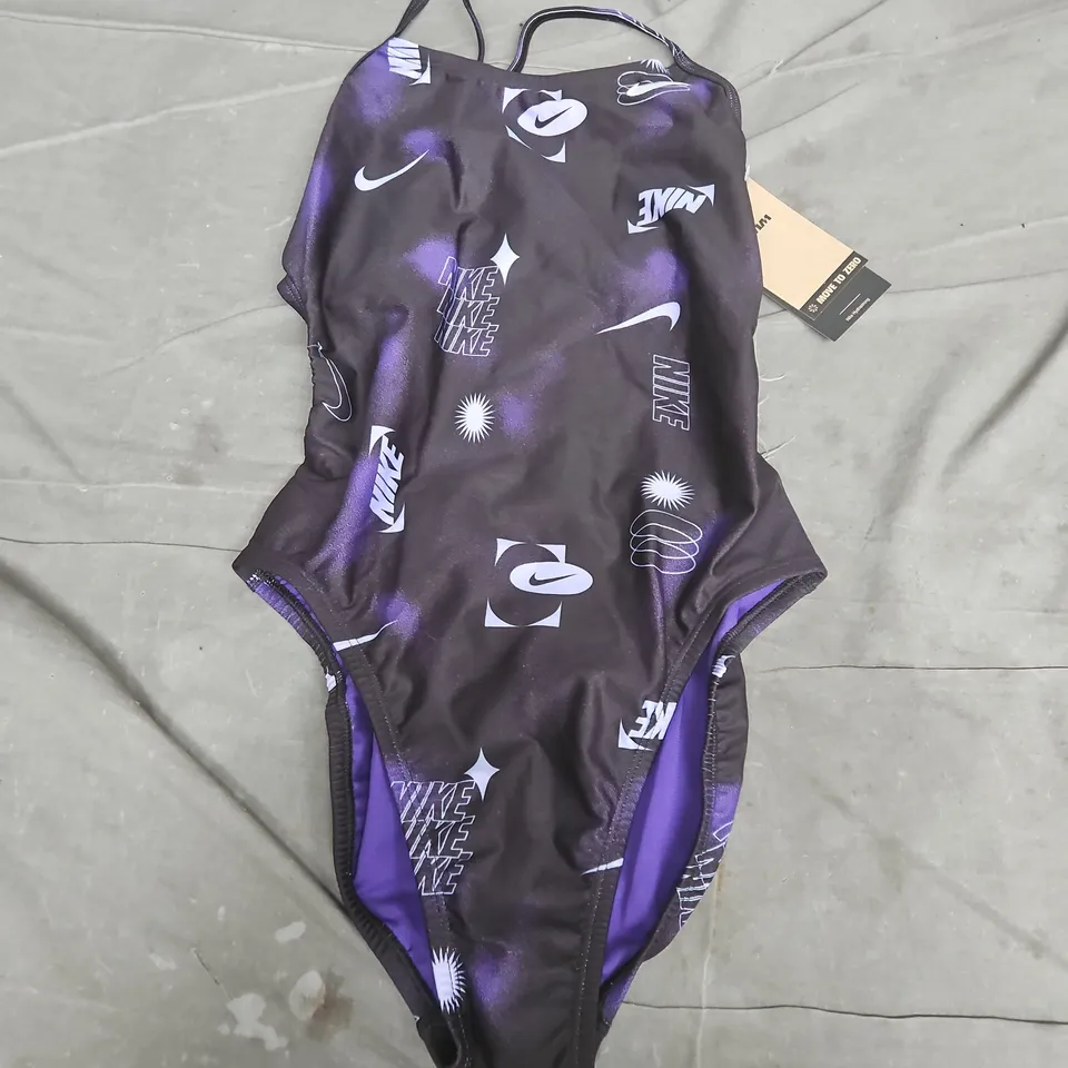 NIKE SWIM WOMENS HYDRASTRONG SWIMSUIT IN PURPLE - SIZE 32
