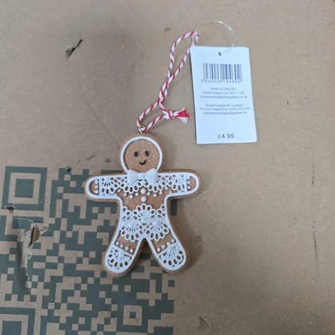 LOT OF APPROXIMATELY 24 GISELA GRAHAM GINGERBREAD MAN HANGING TREE DECORATIONS