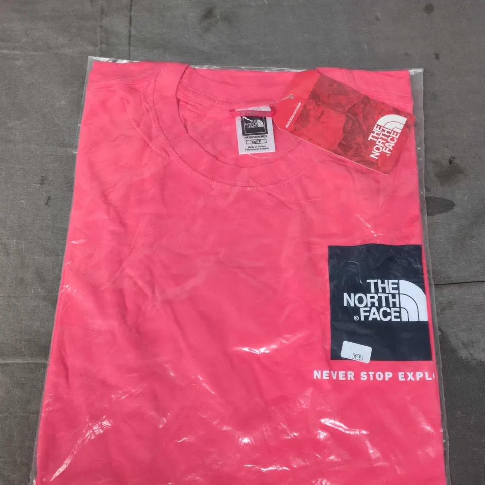 THE NORTH FACE MEN'S PINK T-SHIRT, XS (UK EXTRA SMALL)