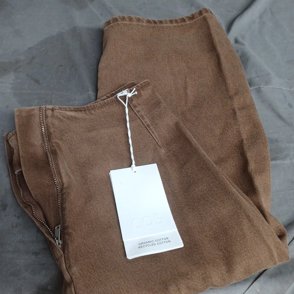 COS BROWN DENIM PANTS SIZE 36