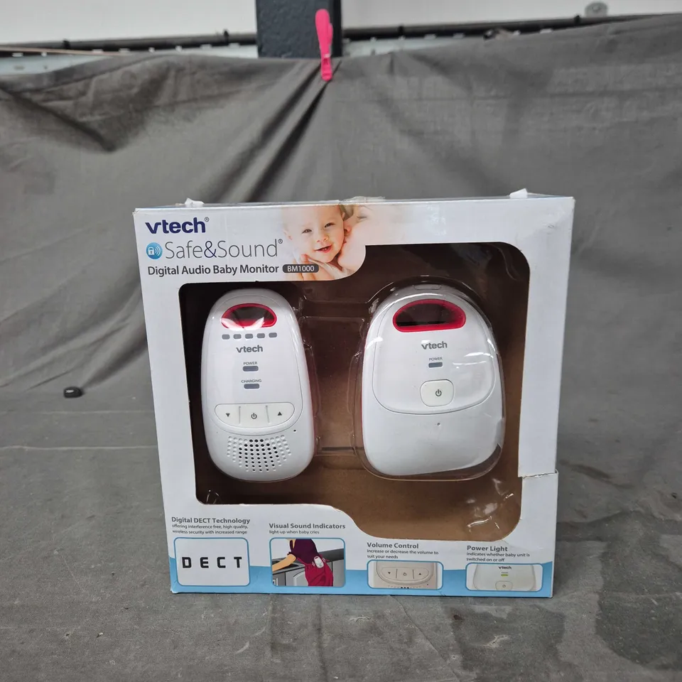 VTECH SAFE & SOUND DIGITAL AUDIO BABY MONITOR BM1000 – BOXED