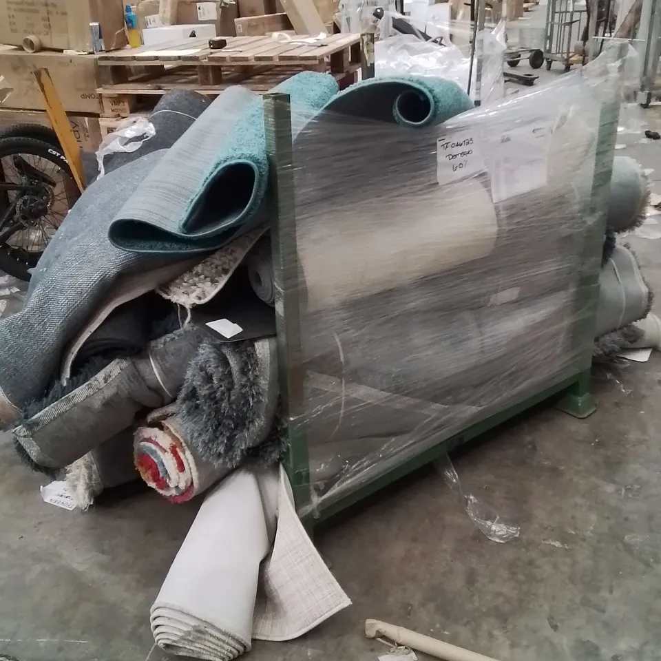 STILLAGE OF APPROXIMATELY 20 QUALITY DESIGNER RUGS