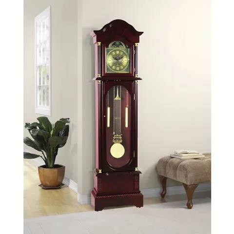 BOXED 181.9CM WOOD GRANDFATHER CLOCK
