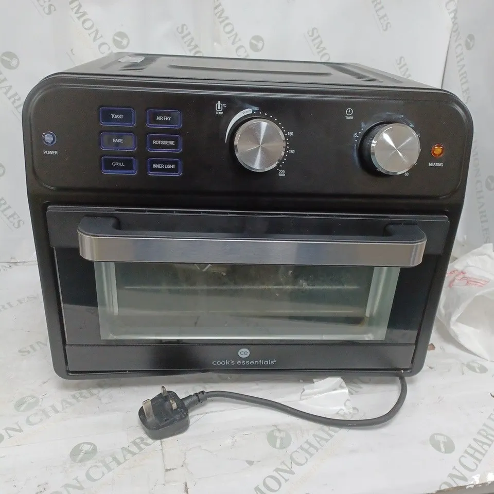 BOXED COOK'S ESSENTIAL 21-LITRE AIRFRYER OVEN IN BLACK
