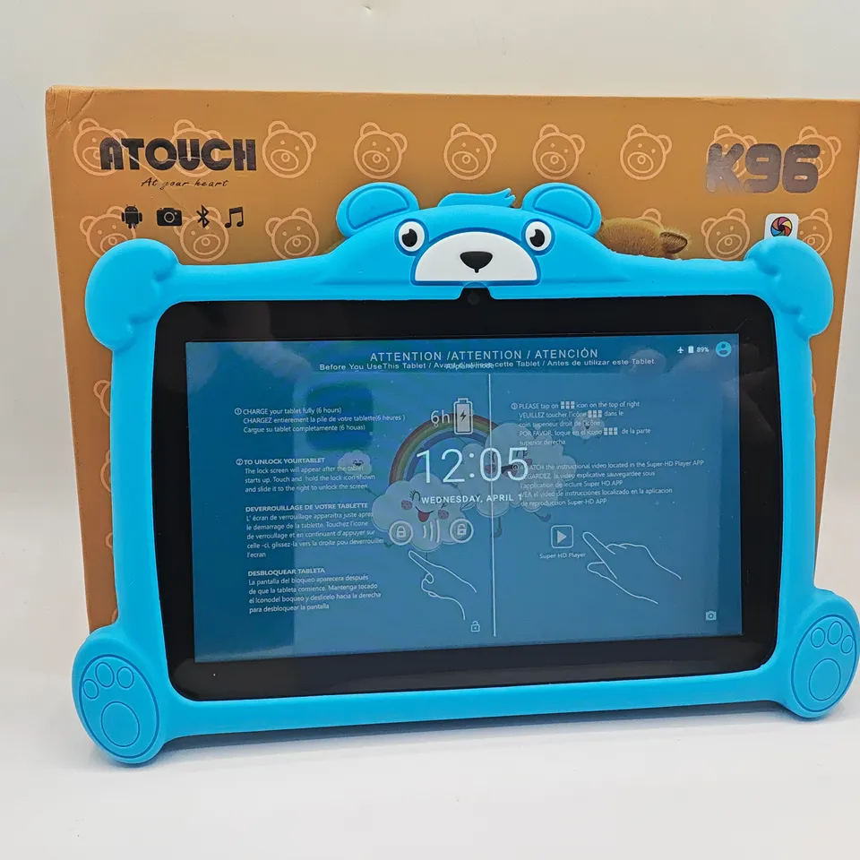 BOXED ATOUCH K96 4+64GB KIDS TABLET PC