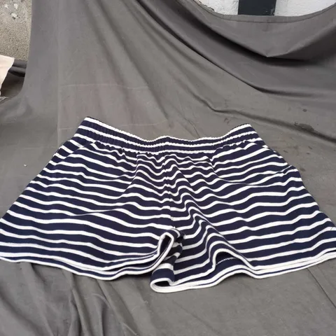 WOMENS JOULES WHITE AND NAVY SHORTS SIZE 14