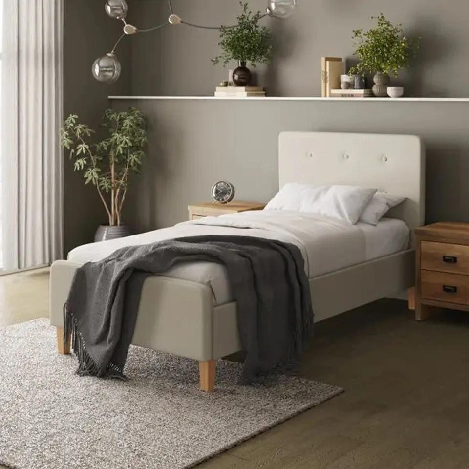 BOXED GFW ASHBOURNE SINGLE NATURAL BED FRAME (3 BOXES)