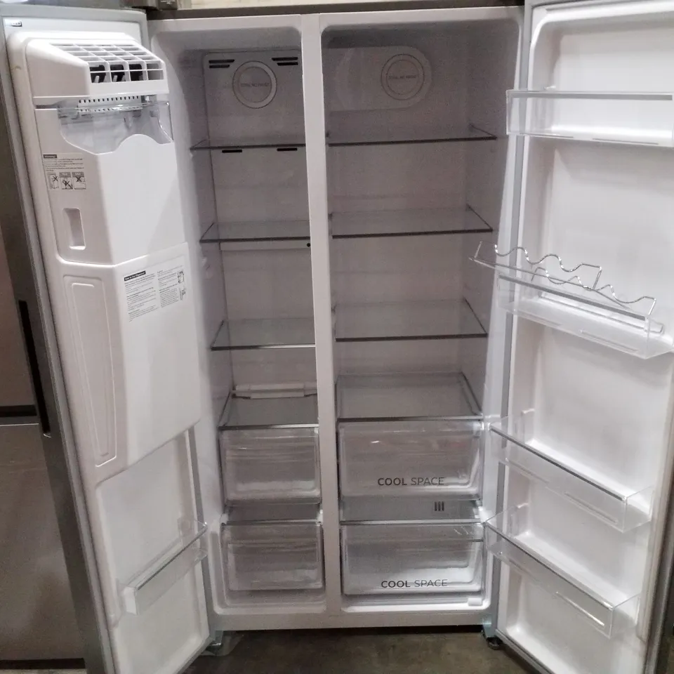 HOOVER AMERICAN STYLE FRIDGE FREEZER INOX - UNPROCESSED RAW RETURN