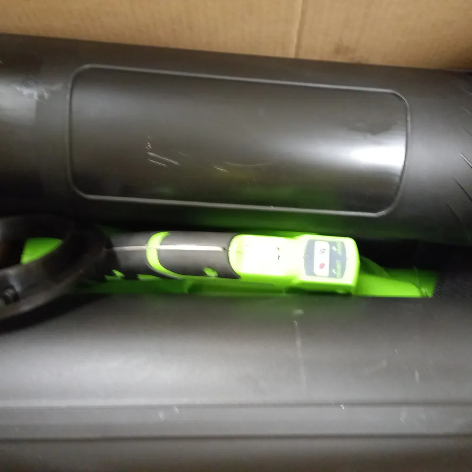 GREENWORKS CORDLESS VACUUM CLEANER AND LEAF BLOWER
