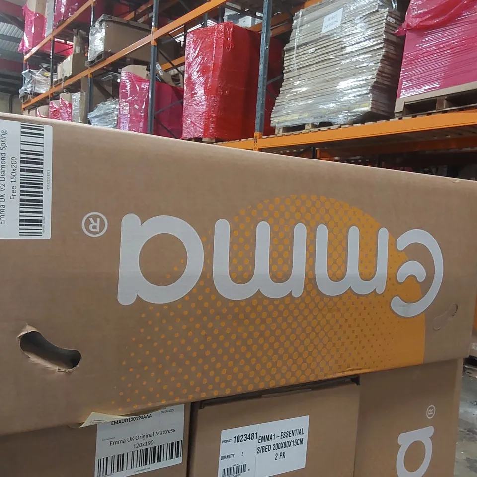 BRAND NEW BOXED EMMA UK V2 DIAMOND SPRING FREE 150 x 200CM KING SIZE MATTRESS 