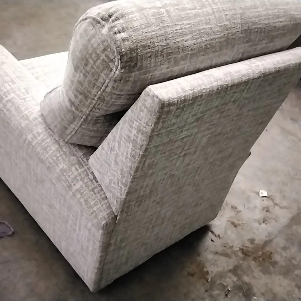 QUALITY BRITISH DESIGNER G PLAN MANUFACTURED AVON 19 CHAIR - SHORE OATMEAL FABRIC