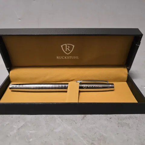 RUCKSTUHL STAINLESS STEEL LUXURY PEN IN GIFT BOX