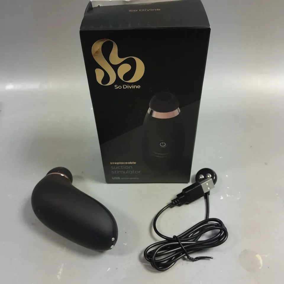 BOXED SO DIVINE CLITORAL SUCTION STIMULATOR 