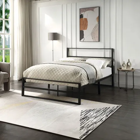 BOXED BALDOCK BLACK METAL DOUBLE BED FRAME (1 BOX)