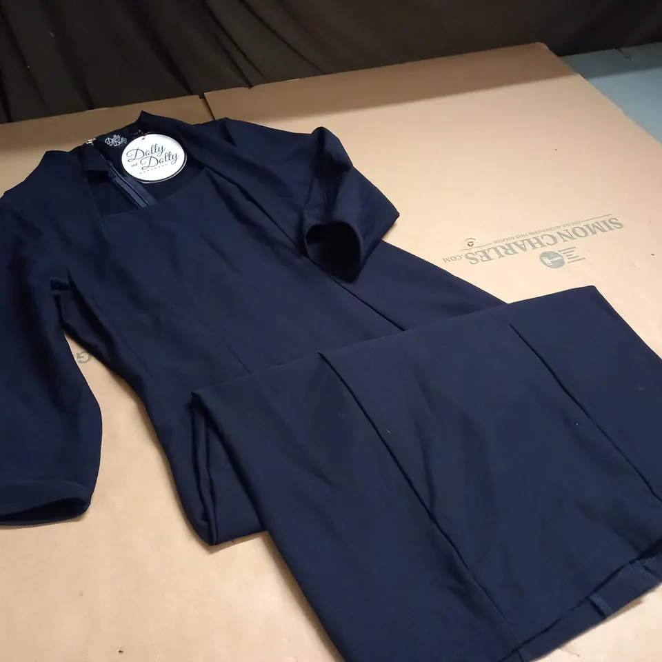 DOLLY & DOTTY NAVY DRESS - UK 10
