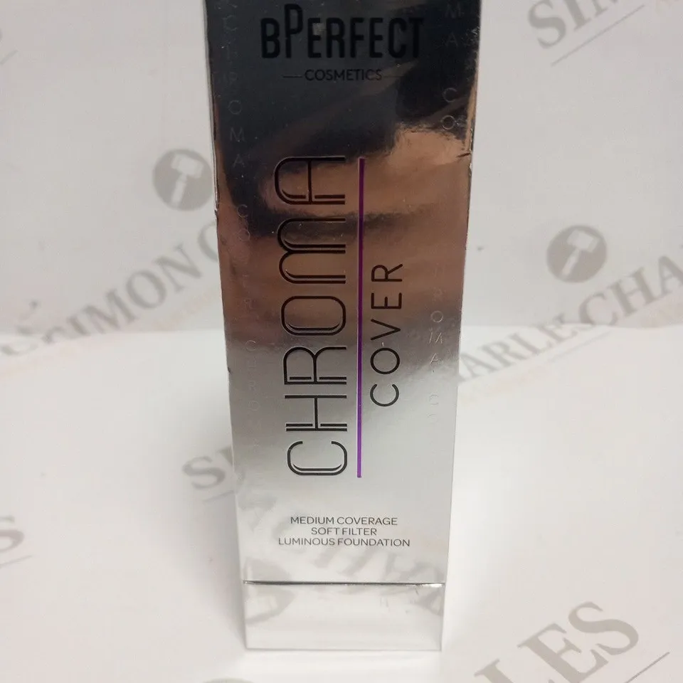 BOXED AND SEALED BPERFECT COSMETICS CHROMA COVER MEDIUM COVERAGE SOFT FILTER LUMINOUS FOUNDATION 
