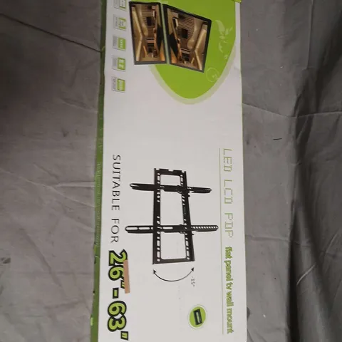 TV WALL MOUNT BRACKET FOR LED/LCD TVS 26–63 INCHES (TILT 15°) – BOXED