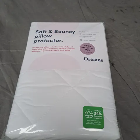 DREAMS SOFT AND BOUNCY PILLOW PROTECTORS PAIR