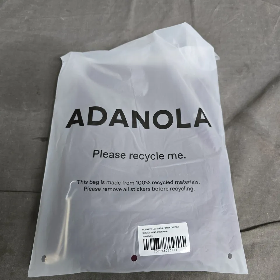 ADANOLA ULTIMATE LEGGINGS - DARK CHERRY - SIZE M