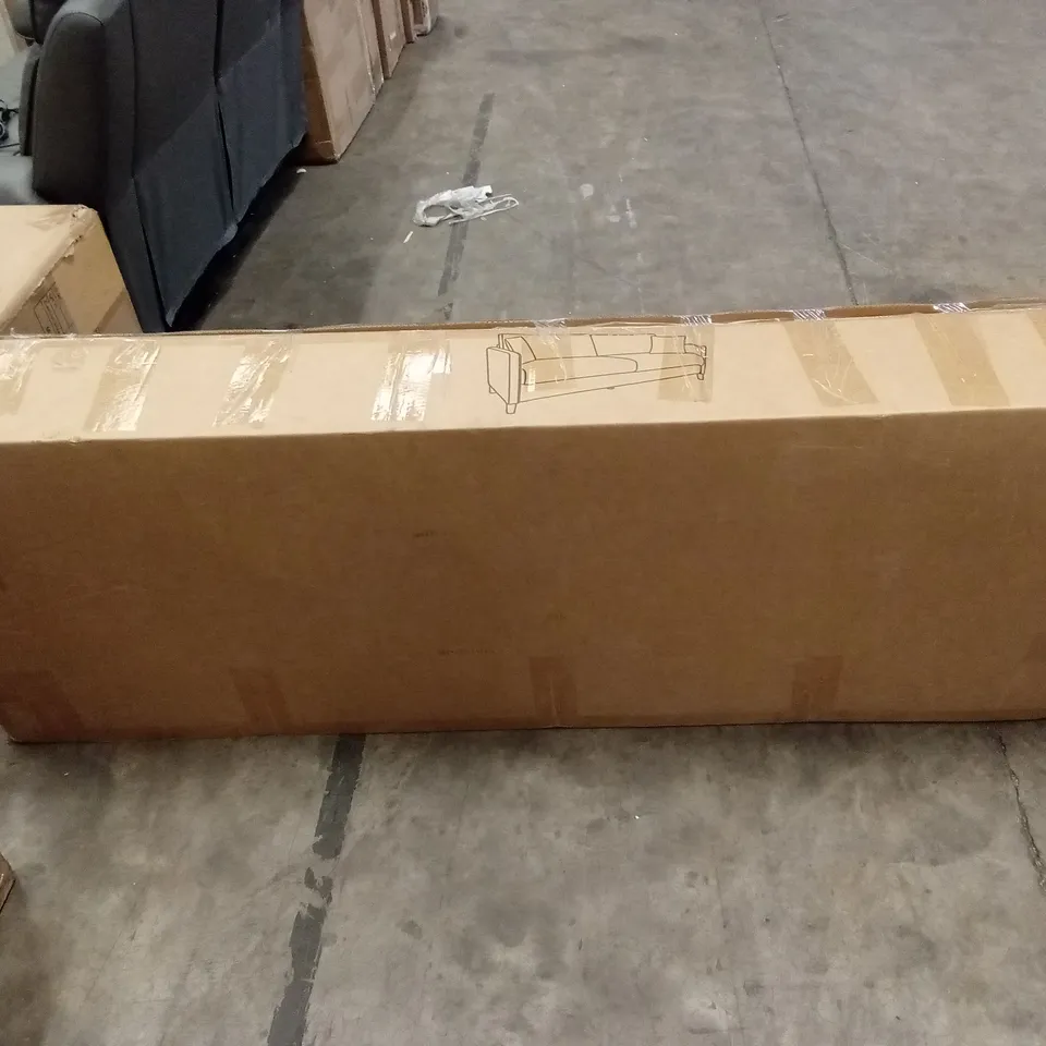 BOXED DESIGNER SOFA - BEIGE (1 BOX)