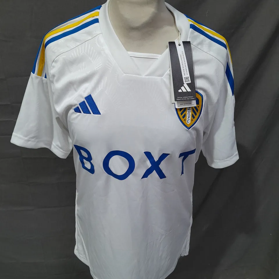 ADIDAS LEEDS FOOTBALL CLUB SHIRT - CROUCH 24 - SMALL