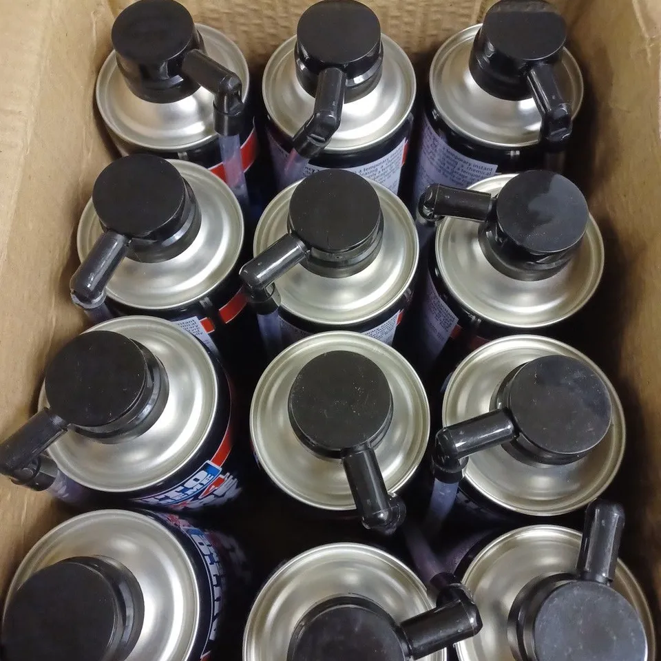BOX OF 12 4X4 TYRE FIX CANS 