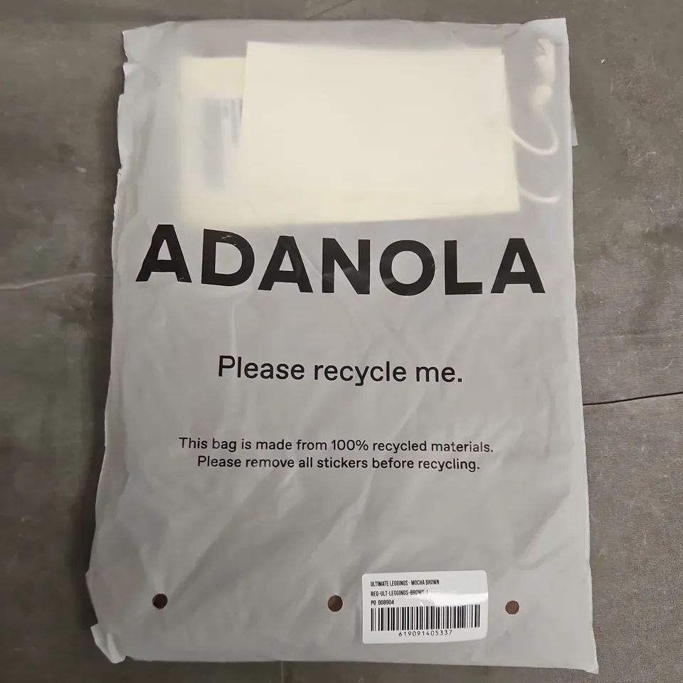 BAGGED ADANOLA ULTIMATE LEGGINGS IN MOCHA BROWN - LARGE