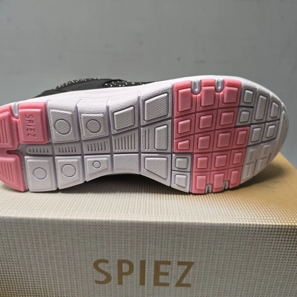 BOXED SPIEZ PINK & BLACK SAFETY BOOTS - EU 35