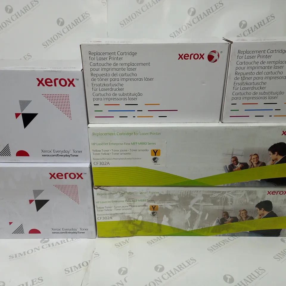 LOT OF 13 ASSORTED XEROX REPLACEMENT CARTRIDGES FOR LASER PRINTERS