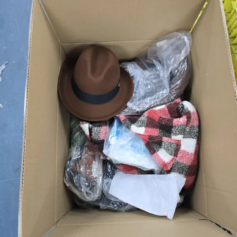 BOX OF APPROXIMATELY 15 ASSORTED ITEMS TO INCLUDE: NABELLA BLOUSE 
