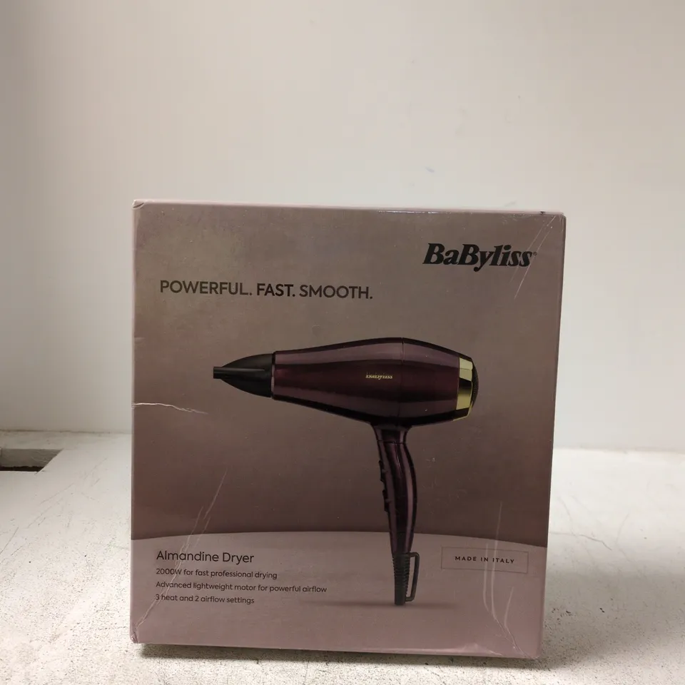 BABYLISS ALMANDE HAIR DRYER – 2000W – BOXED