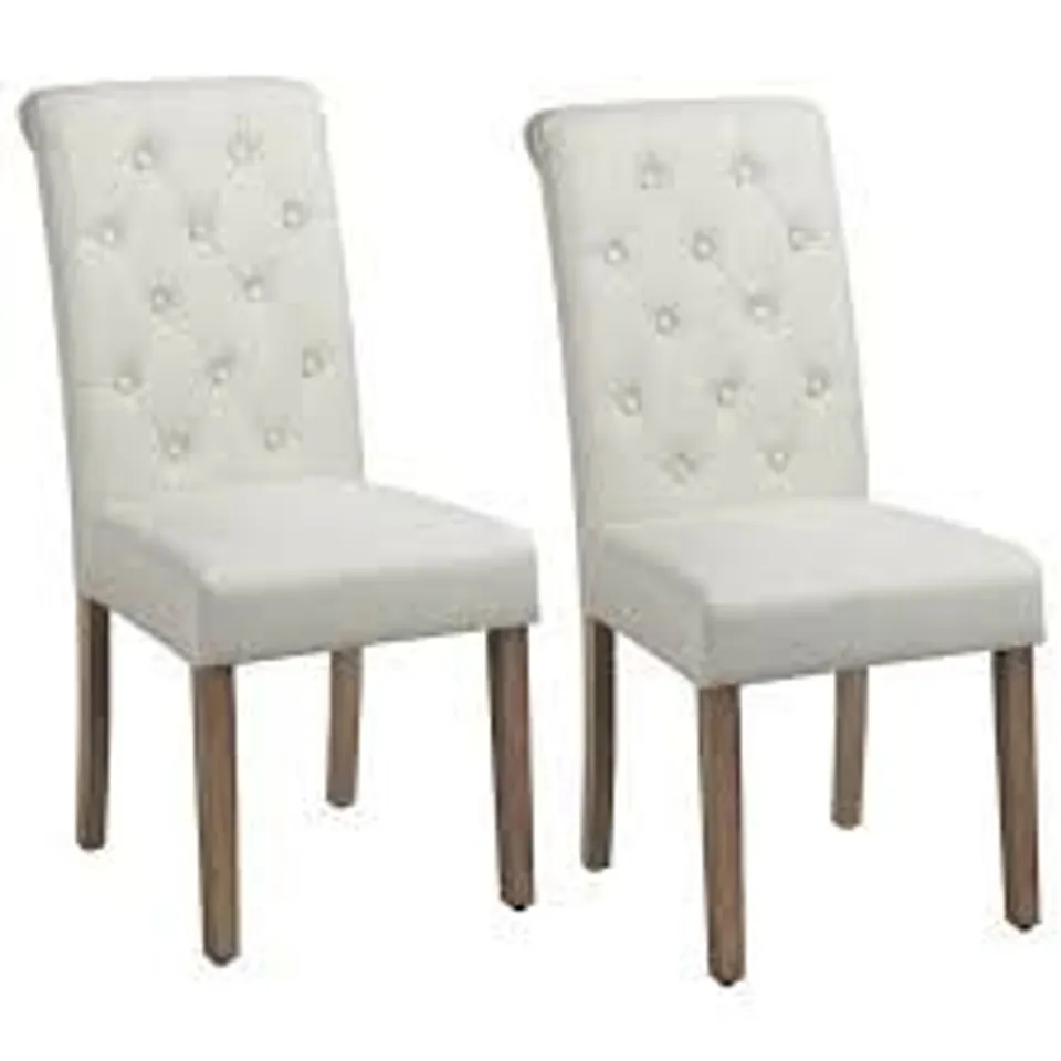 BOXED PAIR OF RHIANNON UPHOLSTERED DINING CHAIRS (1 BOX)