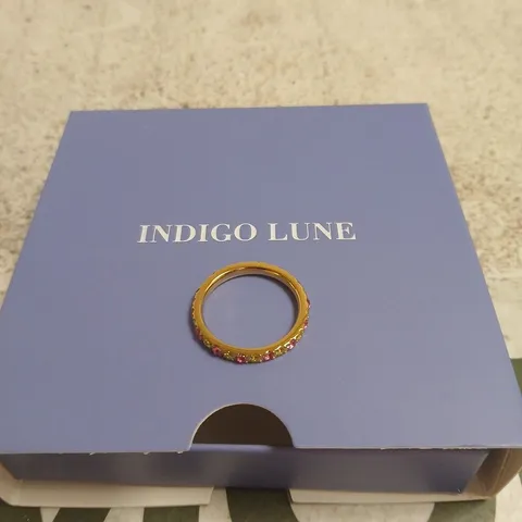 INDIGO LUNE RING WITH MULTICOLOR GEMSTONES