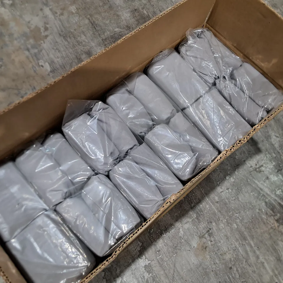LOT OF 12 BRAND NEW COTTON RICH KING SIZE FITTED SHEETS IN GREY