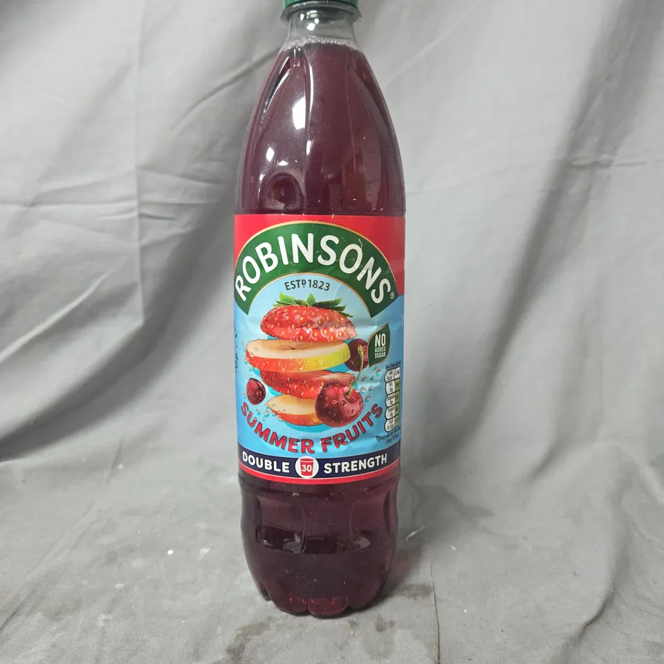 6 X ROBINSONS SUMMER FRUITS DOUBLE STRENGTH SQUASH – BOTTLE