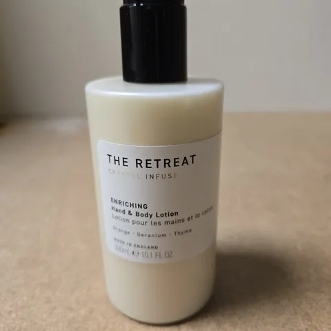 THE RETREAT ENRICHING HAND & BODY LOTION – CRYSTAL INFUSED, 60 ML