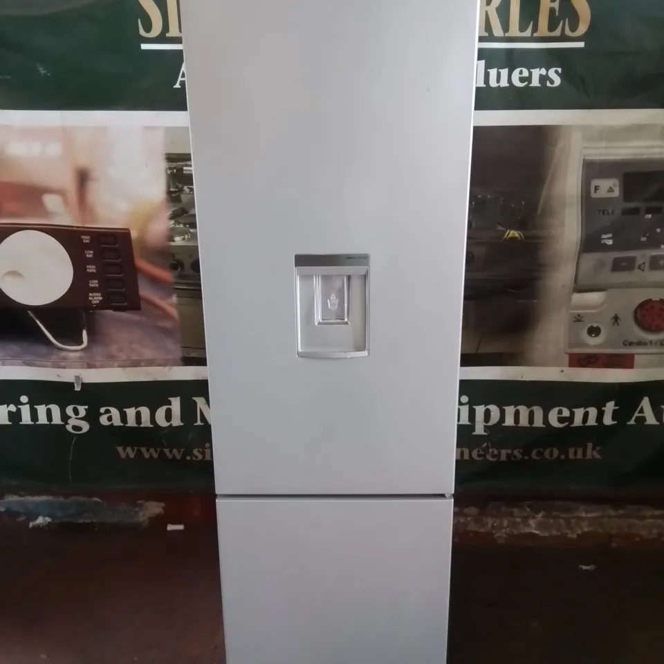 BUSH FREESTANDING 70/30 FRIDGE FREEZER WITH ICE DISPENSER IN SILVER - F54180FFWTDS
