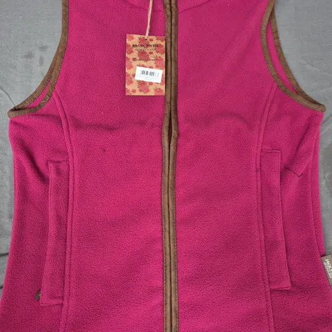 JACK PYKE WOMEN'S FLEECE GILET IN PINK SIZE SMALL