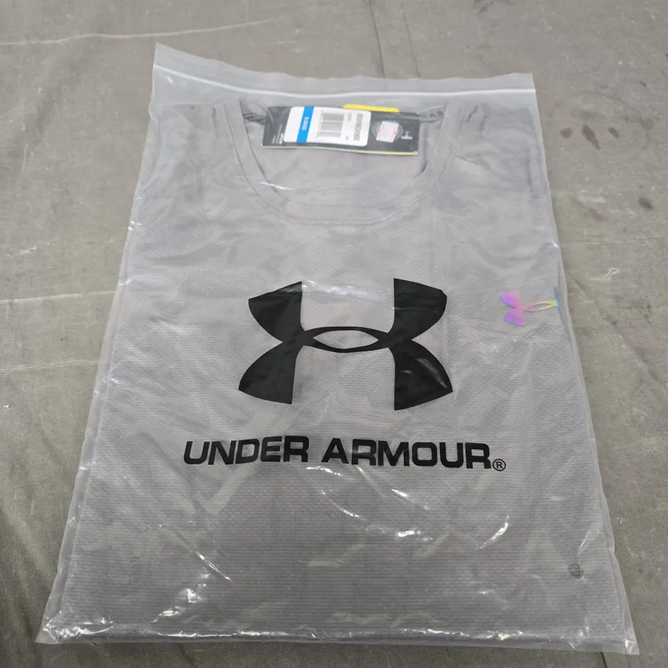 UNDER ARMOUR MEN'S T-SHIRT - GREY, SIZE XL