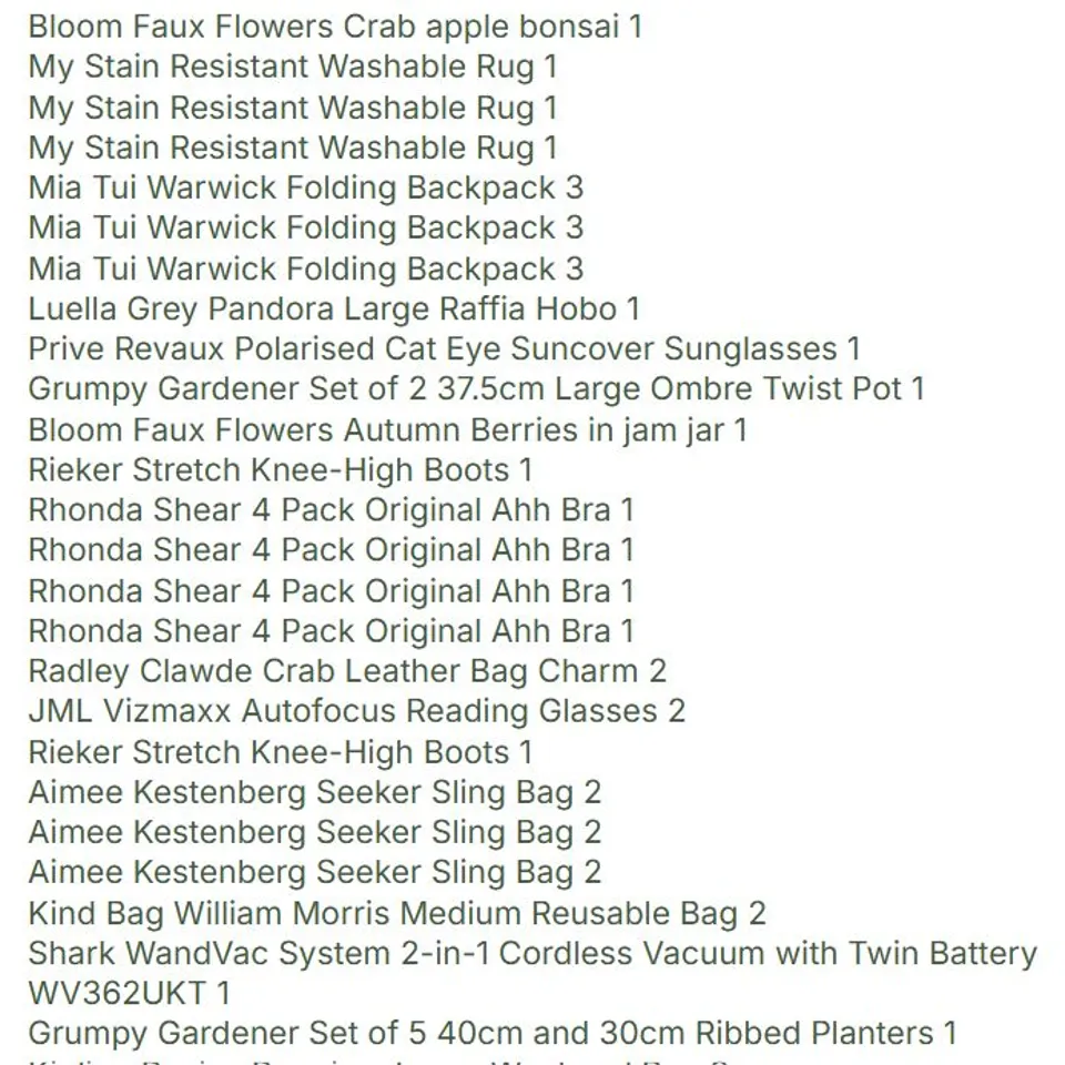 PALLET OF APPROXIMATELY 80 ASSORTED PRODUCTS TO INCLUDE;